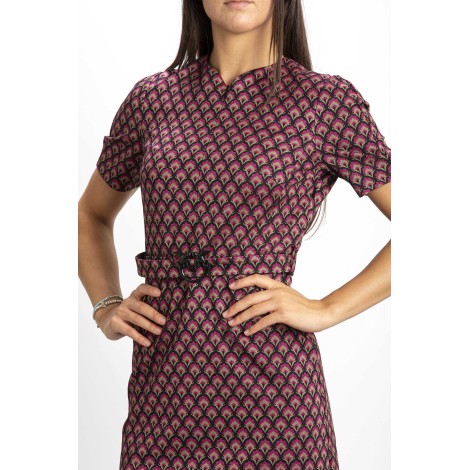 AMBRE DRESS IN JERSEY JACQUARD