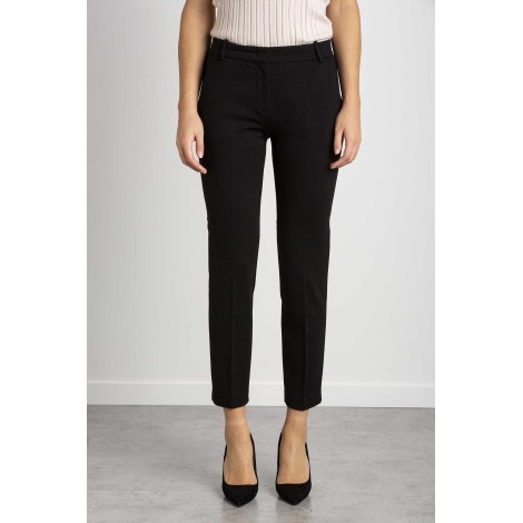 CIGARETTE-FIT CLOTH POINT TROUSERS