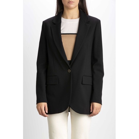 CLOTH POINT SINGLE-BREASTED BLAZER