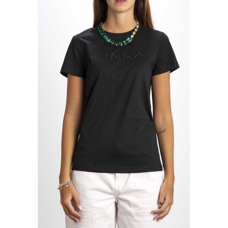 T-SHIRT WITH JEWEL NECKLACE