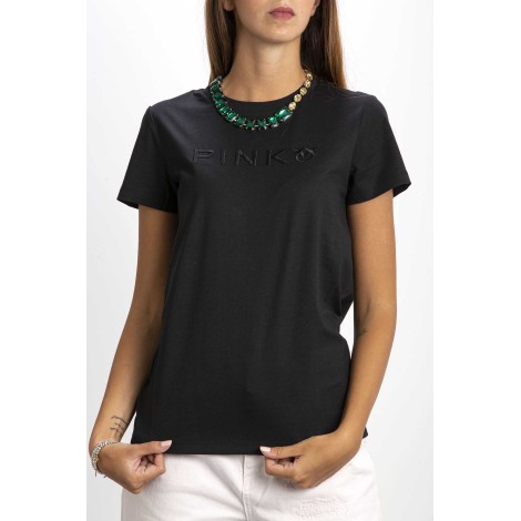 T-SHIRT WITH JEWEL NECKLACE