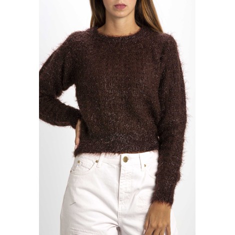 ALPACA MIXED FLUFFY PULLOVER