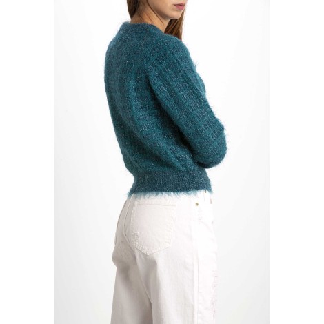 ALPACA MIXED FLUFFY PULLOVER