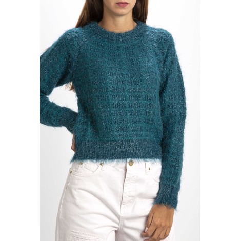 ALPACA MIXED FLUFFY PULLOVER