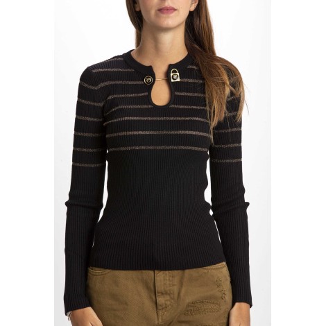 LONG-SLEEVED JERSEY MARINIÈRE LUREX