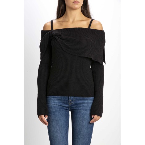 RIBBED KNIT WITH THIN SHOULDER STRAPS