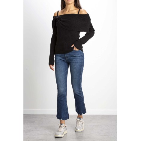 RIBBED KNIT WITH THIN SHOULDER STRAPS