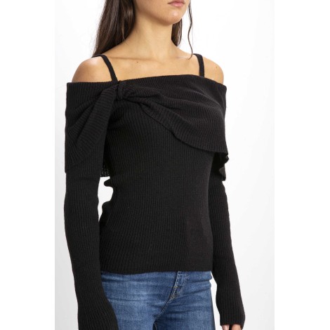 RIBBED KNIT WITH THIN SHOULDER STRAPS