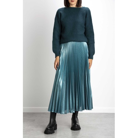 PLISSE SKIRT IN GEORGETTE