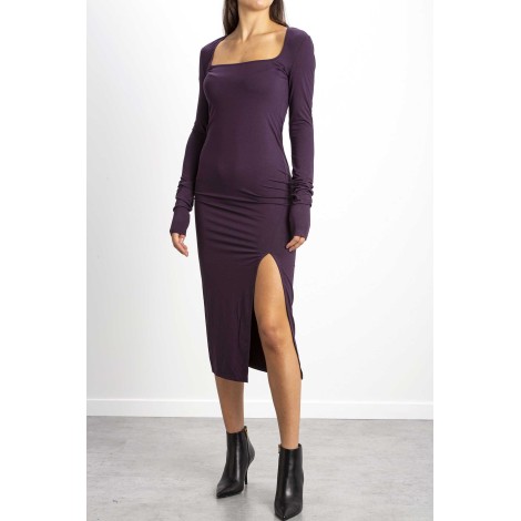 Stretch dress with split \ESSENTIAL\