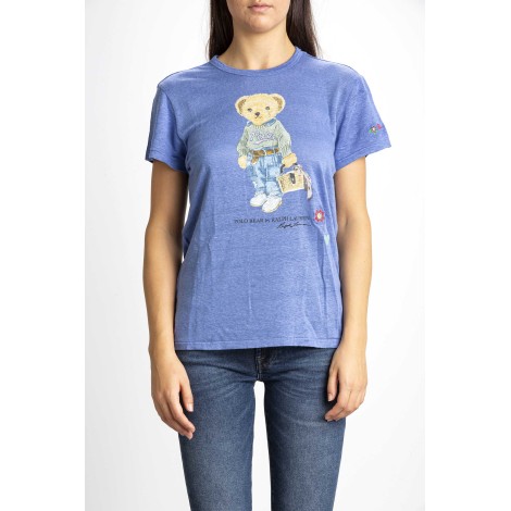 T-SHIRT POLO BEAR IN LINEN JERSEY