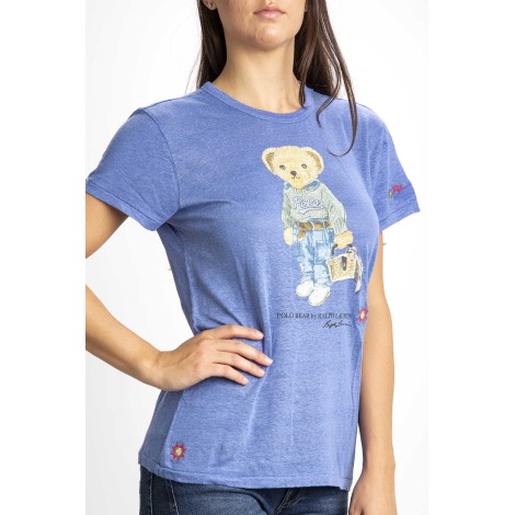 T-SHIRT POLO BEAR IN LINEN JERSEY