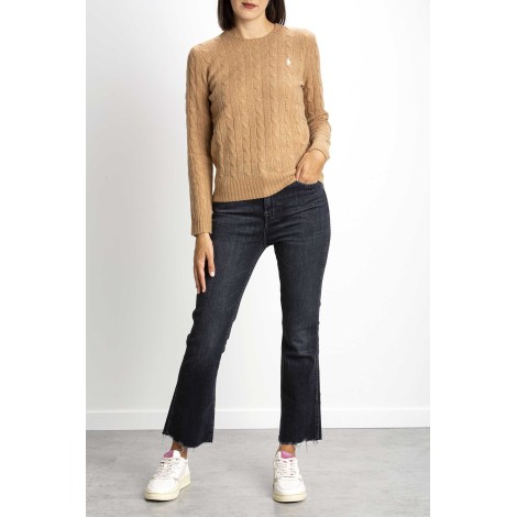 WOOL AND CASHMERE TWIST NECK