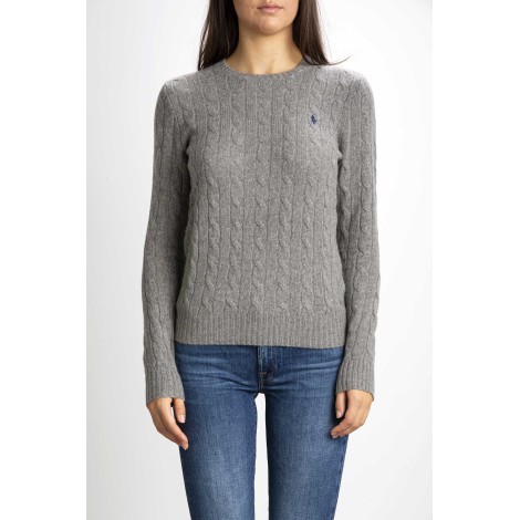 WOOL AND CASHMERE TWIST NECK