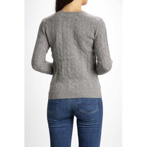 WOOL AND CASHMERE TWIST NECK