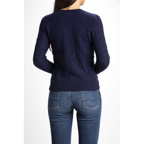 WOOL AND CASHMERE TWIST NECK