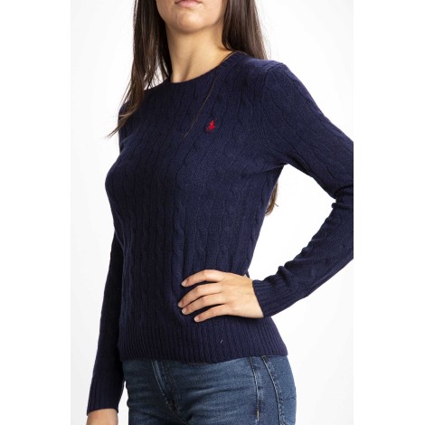 WOOL AND CASHMERE TWIST NECK