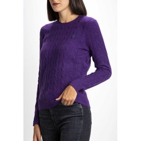 WOOL AND CASHMERE TWIST NECK