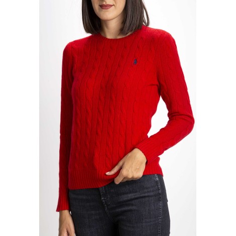 WOOL AND CASHMERE TWIST NECK