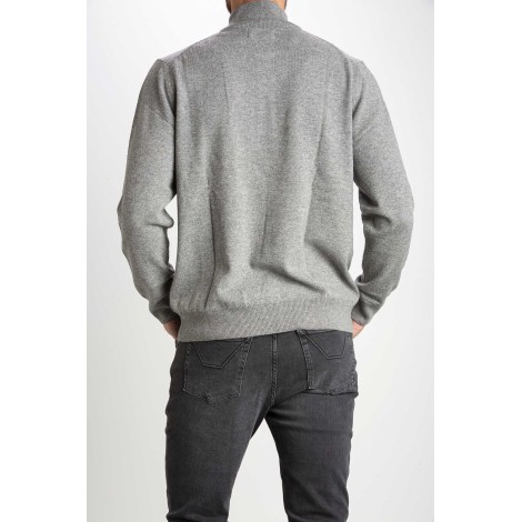 KNIT HALF ZIP 100% WOOL