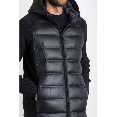 KNIT AMOS DOWN HOOD ZIP