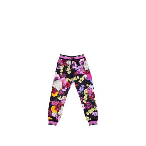 PANTALONI JOGGING CON STAMPA A FIORI