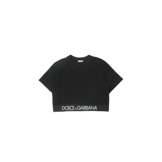 T-SHIRT CROPPED CON LOGO