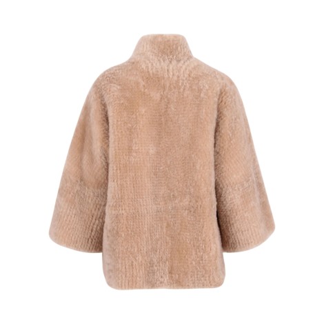 S.W.O.R.D. 6644 Shearling Effect Short Coat 44