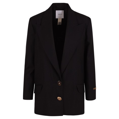 Patou Two-Button Virgin Wool Blazer 42