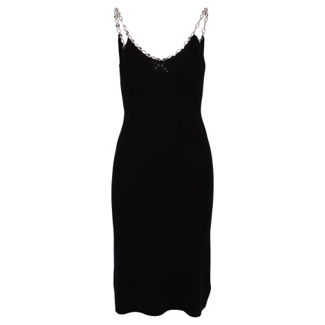 Paco Rabanne Chain Shoulder Straps Midi Dress M