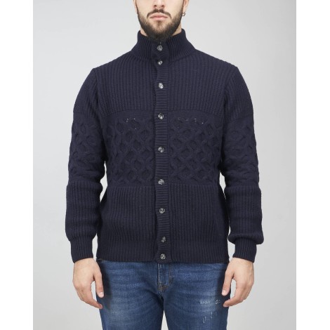 PETER STEIN Cardigan jacquard con bottoni Peter Stein