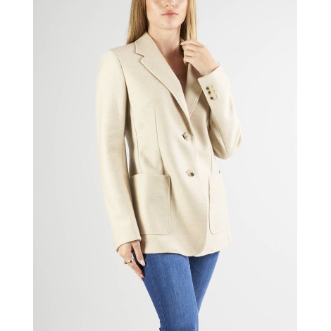 MAX MARA STUDIO Blazer in jersey di lana Max Mara Studio