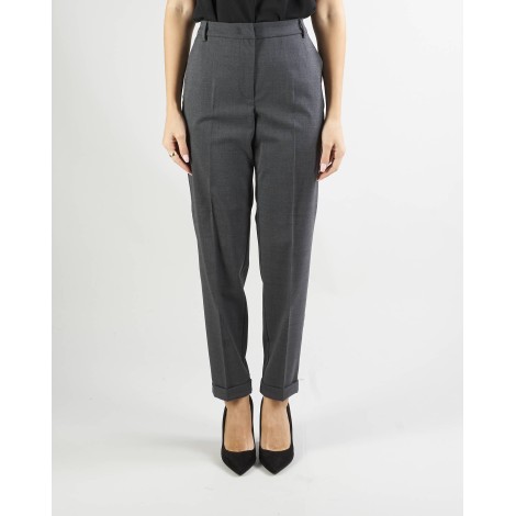 PENNY BLACK Pantalone slim in twill di lana Penny Black