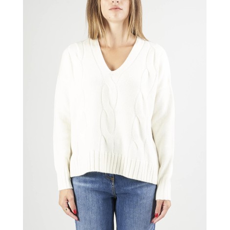 MAX MARA STUDIO Maglia con trecce in lana e cashmere Max Mara Studio