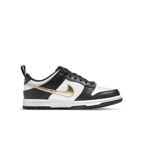 Nike Dunk Low Black White Metallic (GS)