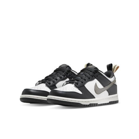 Nike Dunk Low Black White Metallic (GS)