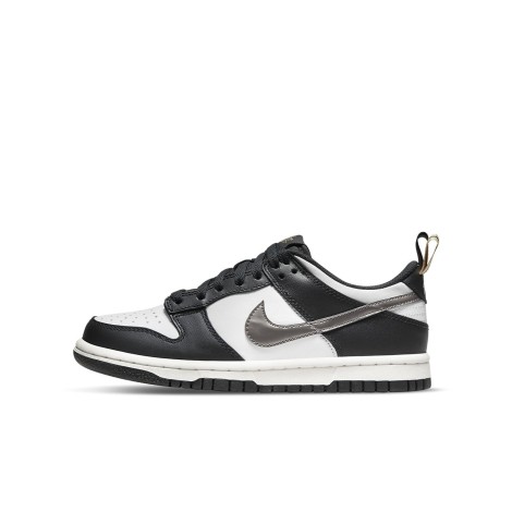 Nike Dunk Low Black White Metallic (GS)