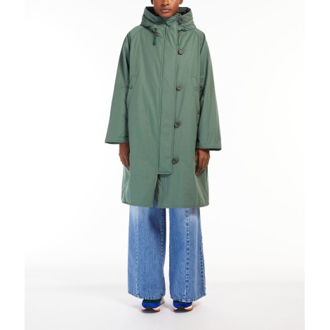 MAX MARA WEEKEND PARKA KATIA IN GABARDINA ANTIGOCCIA VERDE KHAKI 54960229600001