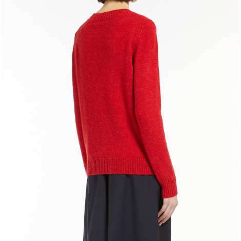 MAX MARA WEEKEND MAGLIA GALLO IN FILATO IN MISTO ALPACA E COTONE ROSSA 53661329600006