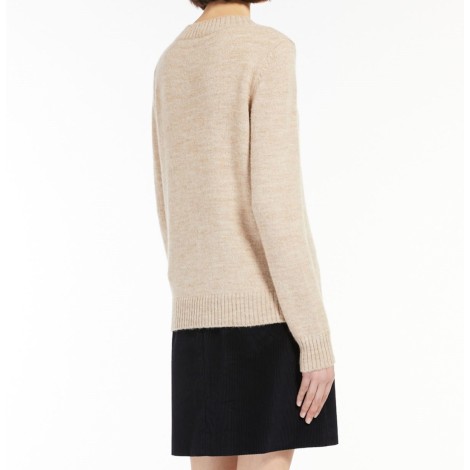 MAX MARA WEEKEND MAGLIA GALLO IN FILATO IN MISTO ALPACA E COTONE CIPRIA 53661329600004