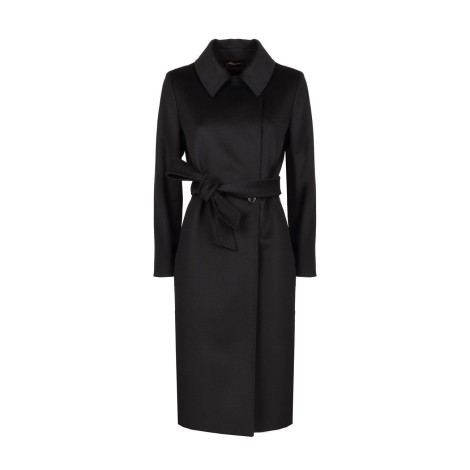 MAX MARA STUDIO CAPPOTTO BCOLLAG IN LANA NERO 60161229600013