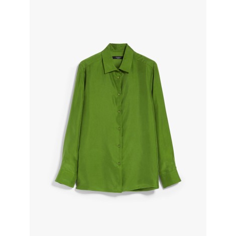 MAX MARA WEEKEND CAMICIA ALMINA IN SETA VERDE 51160423600016