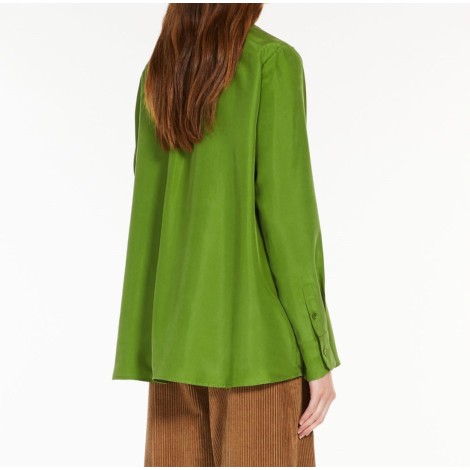 MAX MARA WEEKEND CAMICIA ALMINA IN SETA VERDE 51160423600016