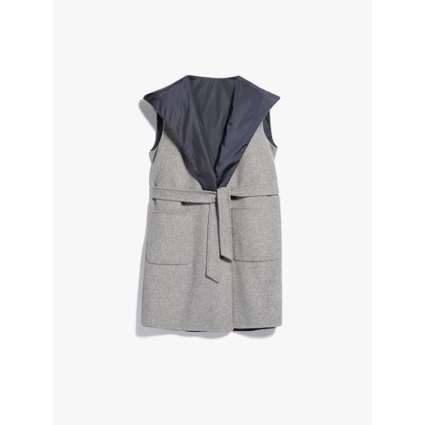 MAX MARA WEEKEND GILET ORNATI REVERSIBILE GRIGIO 52760129600007