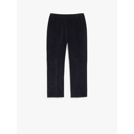 MAX MARA WEEKEND PANTALONI FUNGO IN VELLUTO DI COTONE BLU 51360323600003