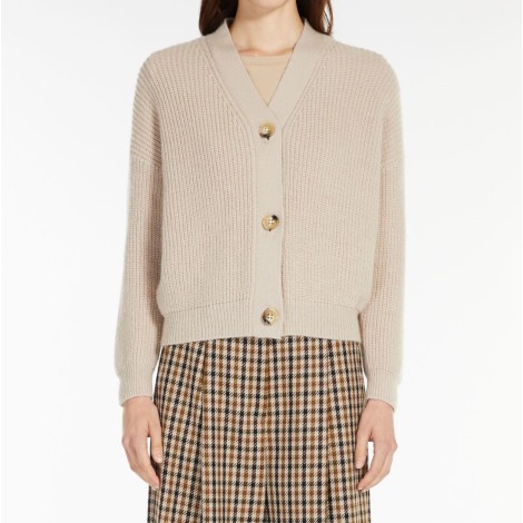 MAX MARA WEEKEND CARDIGAN FALLA IN MOHAIR BEIGE 53460123600001