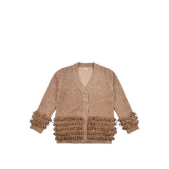 CARDIGAN IN MAGLIA CON FRANGE