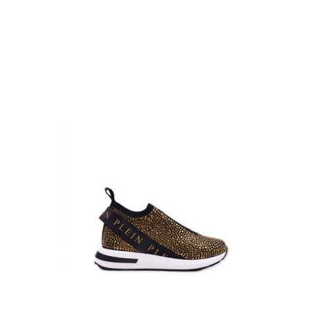 SNEAKERS SENZA LACCI CON STRASS