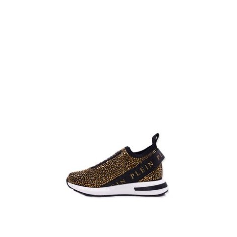 SNEAKERS SENZA LACCI CON STRASS