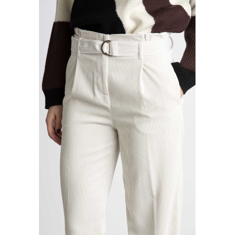 CHINO BELT VELVET TROUSERS